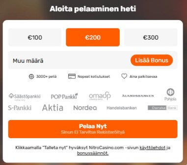 Nitro Casino talletus Nitro Casino talletus