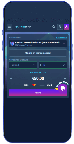 Wintopia Casino talletus Wintopia Casino talletus