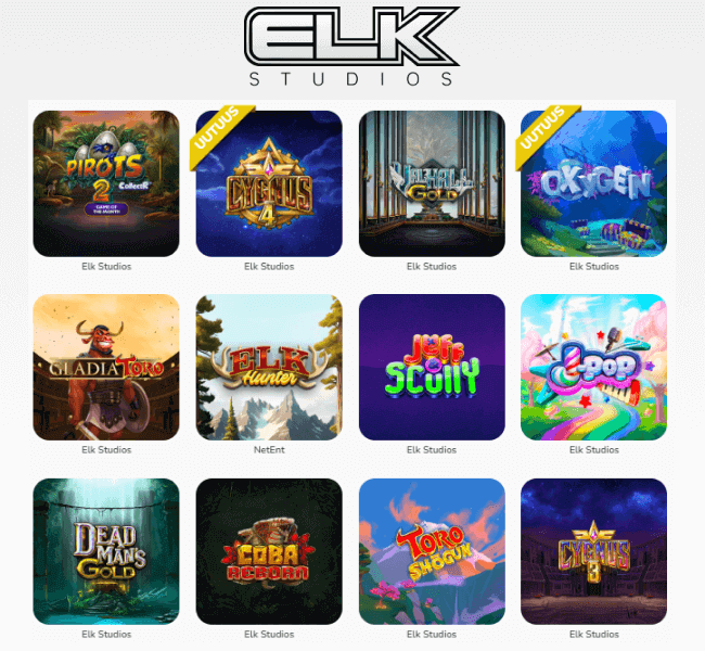 ELK Studios pelit ELK Studios pelit