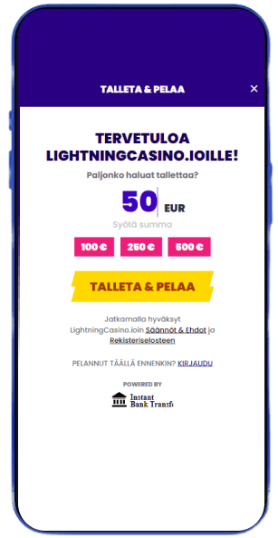 Lightning Casino talletus Lightning Casino talletus