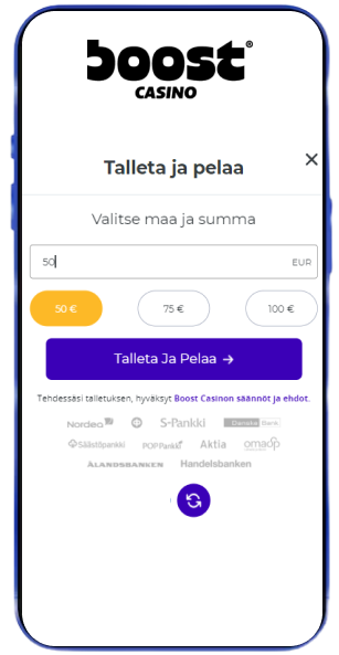 Boost Casino talletus Boost Casino talletus