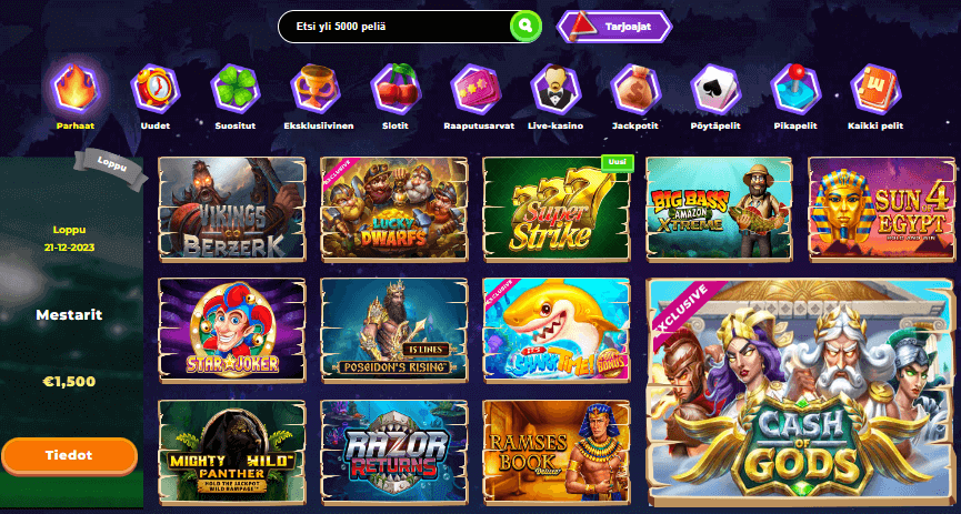 Wazamba Casino pelit Wazamba Casino pelit
