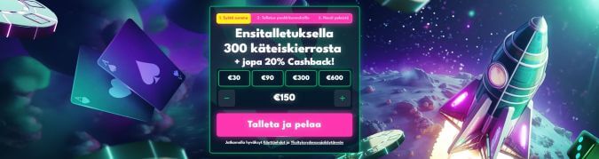 Raketti Kasino bonus Raketti Kasino bonus
