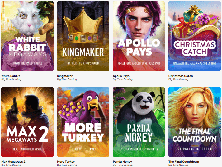 Big Time Gaming pelit Big Time Gaming pelit
