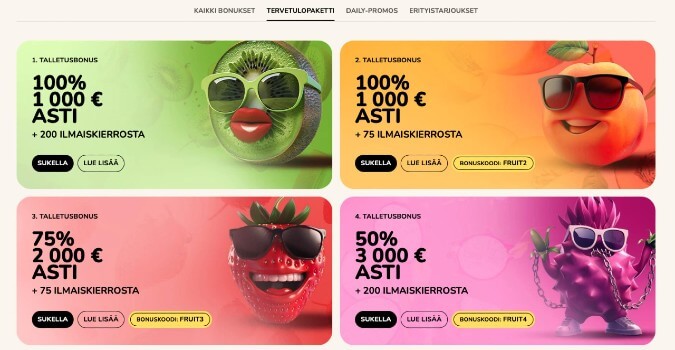 FatFruit Casino bonus FatFruit Casino bonus