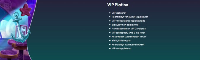 Saletti Kasino VIP-ohjelma Saletti Kasino VIP-ohjelma