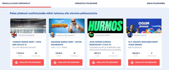 Casinobud kimppa Casinobud kimppa