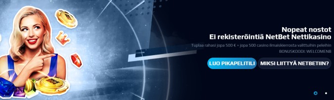 NetBet bonuskoodi NetBet bonuskoodi