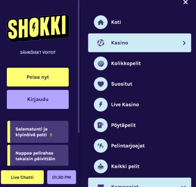 Shokki Casino käytettävyys Shokki Casino käytettävyys