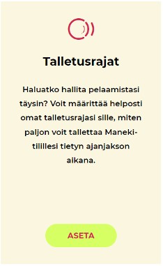 Talletusrajat kasinolla Talletusrajat kasinolla