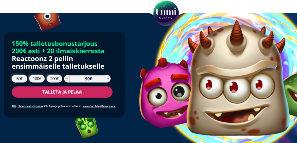 Lumi Casino eksklusiivinen ensitalletusbonus Lumi Casino eksklusiivinen ensitalletusbonus