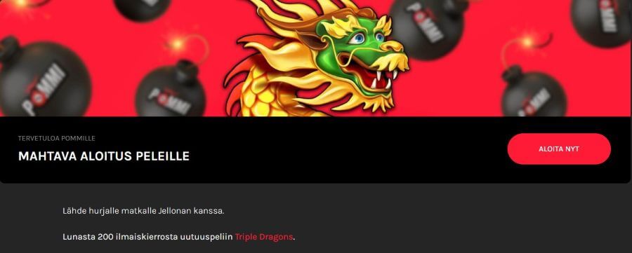Pommi Casino bonus on 200 kierrosta 1x-kierrätyksellä. Pommi Casino bonus on 200 kierrosta 1x-kierrätyksellä.