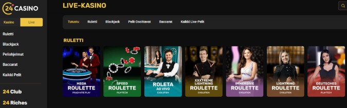 24Casino Live Casino 24Casino Live Casino