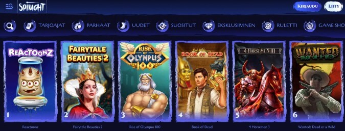 Spinight Casino pelit Spinight Casino pelit