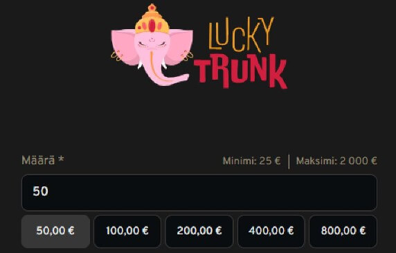 LuckyTrunk Casino talletus LuckyTrunk Casino talletus