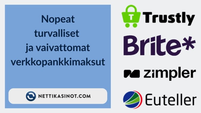 Verkkopankkimaksut ovat nopean pelaajan mieleen Verkkopankkimaksut ovat nopean pelaajan mieleen