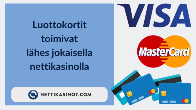 Luottokortit ovat perinteinen maksutapa nettikasinoilla Luottokortit ovat perinteinen maksutapa nettikasinoilla