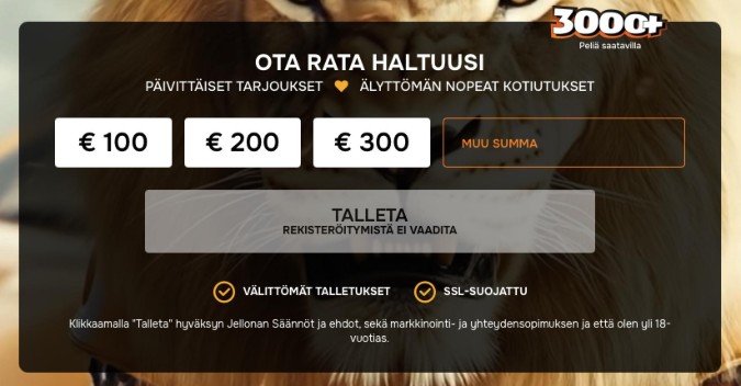 Jellona Casino talletus tapahtuu Zimplerillä verkkopankista. Jellona Casino talletus tapahtuu Zimplerillä verkkopankista.