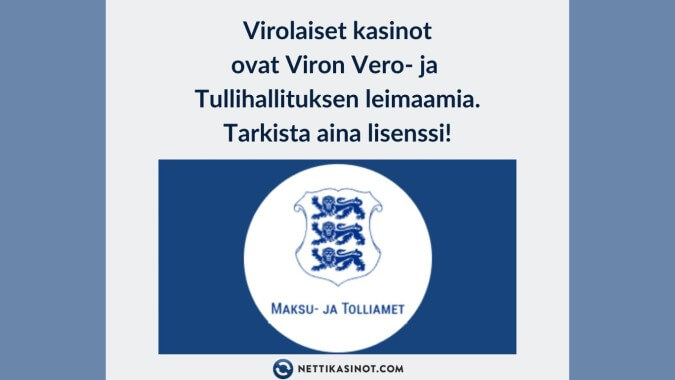 Tarkista aina kasinon lisenssi Tarkista aina kasinon lisenssi