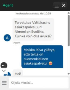 Valtti Kasino asiakaspalvelu Valtti Kasino asiakaspalvelu