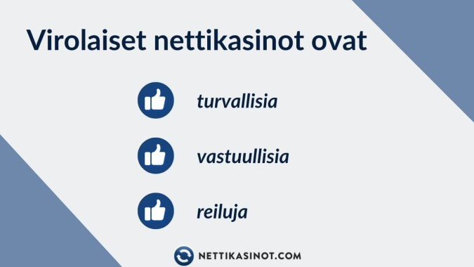Vastuulliset, turvalliset ja reilut Viron nettikasinot Vastuulliset, turvalliset ja reilut Viron nettikasinot