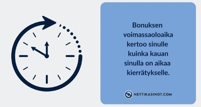 Bonuksen voimassaolo Bonuksen voimassaolo