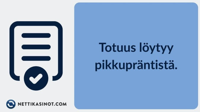 Kun lunastat bonuksia, tarkista bonuksen ehdot huolella Kun lunastat bonuksia, tarkista bonuksen ehdot huolella