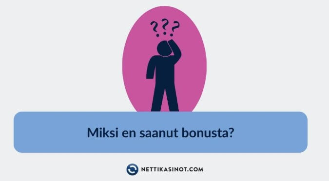 Miksi en saanut bonusta Miksi en saanut bonusta