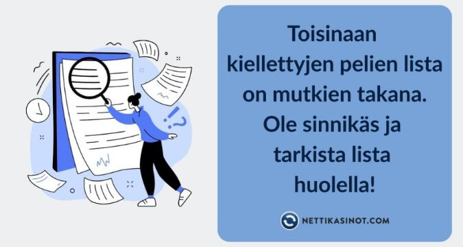 Miten tarkistaa kielletyt pelit Miten tarkistaa kielletyt pelit