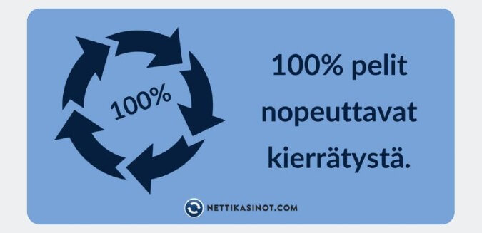 Pelaa vain 100-prosenttisesti kierrättäviä pelejä Pelaa vain 100-prosenttisesti kierrättäviä pelejä