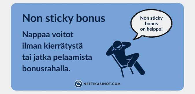 Suosi non sticky -bonuksia Suosi non sticky -bonuksia