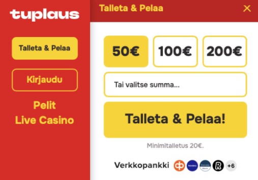 Tuplaus Casino talletus Tuplaus Casino talletus