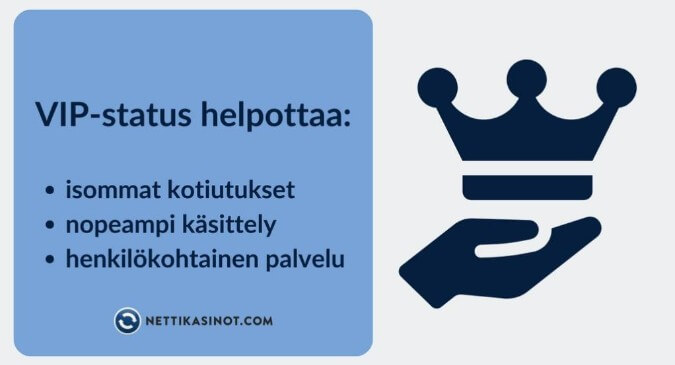 VIP-pelaajana voit saada helpotusta kotiutusprosessiin VIP-pelaajana voit saada helpotusta kotiutusprosessiin