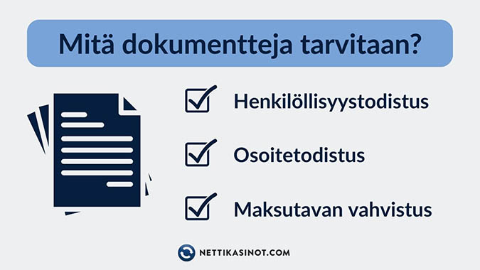 Kasino-pyytaa-dokumentteja-Mita-asiakirjoja-tulee-toimittaa Kasino pyytää dokumentteja. Mitä asiakirjoja tulee toimittaa?