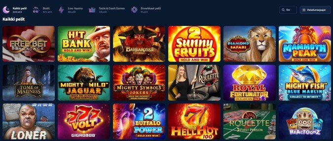LunarSpins Casino pelit LunarSpins Casino pelit