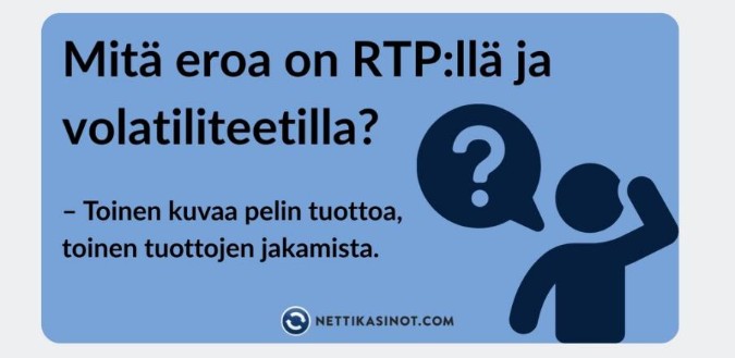 RTP ja volatiliteetti kertovat pelin voitoista, mutta hieman eri tavoin RTP ja volatiliteetti kertovat pelin voitoista, mutta hieman eri tavoin