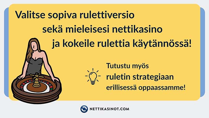 Ruletin säännöt & strategia - 3 Ruletin versioita on monia. Valitse omasi ja pelaa!