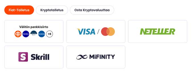 Casino Vibes talletus onnistuu euroilla ja kryptoilla. Casino Vibes talletus onnistuu euroilla ja kryptoilla.