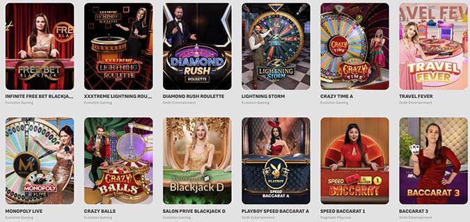 Spinnaus live casino tarjoaa 6 tuottajan pelipöytiä. Spinnaus live casino tarjoaa 6 tuottajan pelipöytiä.