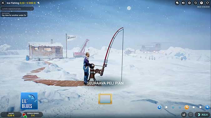 Icefishing live shot Icefishing live shot