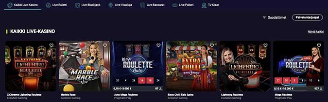 Spin Platinum Live Casino Spin Platinum Live Casino