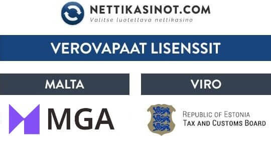 Verovapaat kasinolisenssit Verovapaat kasinolisenssit
