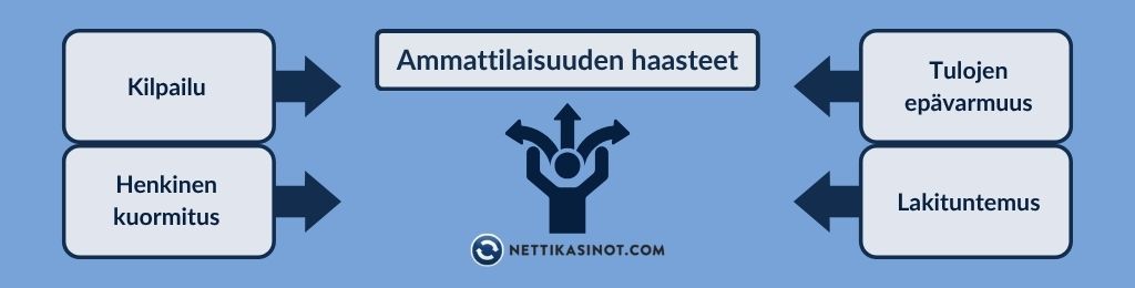 Ammattipelaajan elämäntyyli3 Minkälaisia haasteita ammattipelaajaksi pyrkivä kohtaa?