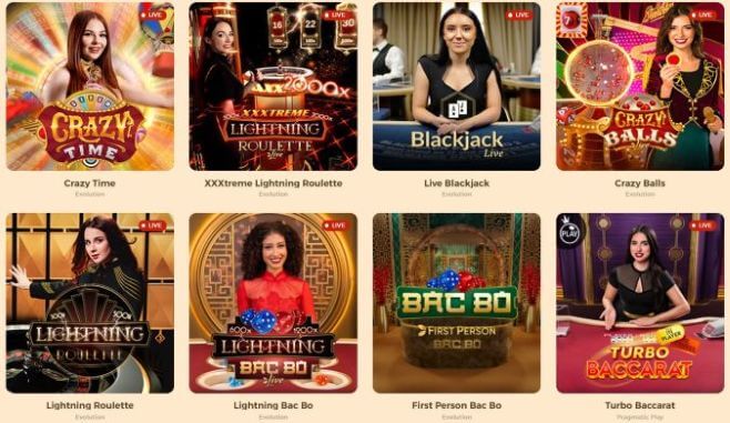 Tuuri live casino tarjoaa Evolutionin ja Pragmatic Playn pelejä. Tuuri live casino tarjoaa Evolutionin ja Pragmatic Playn pelejä.