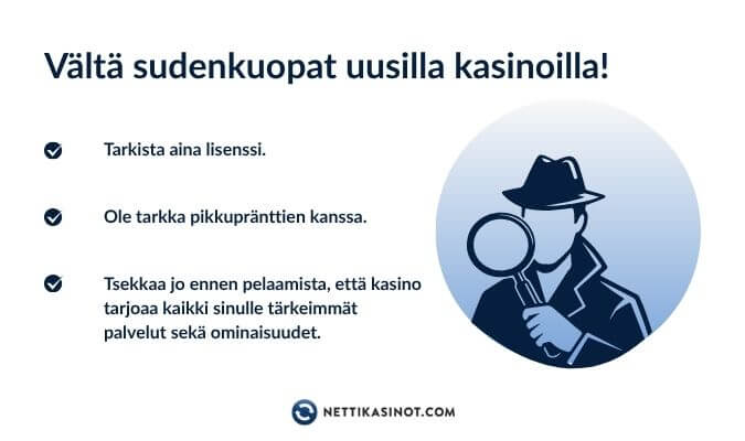 Vältä sudenkuopat uusilla kasinoilla Vältä sudenkuopat uusilla kasinoilla