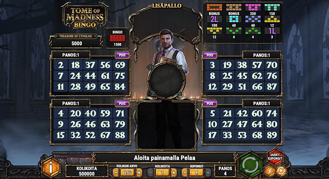 Tome of Madness Bingo Karhubetillä Tome of Madness Bingo Karhubetillä
