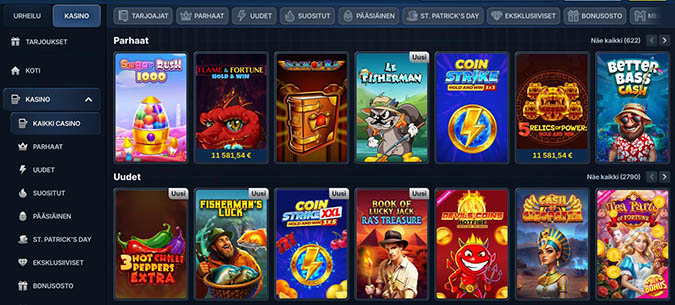 BetRepublic Casino Pelit BetRepublic Casinon pelivalikoima