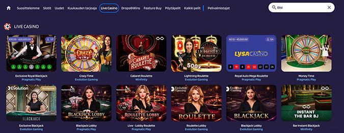Lysa Casino livekasino Lysa Casino livekasino