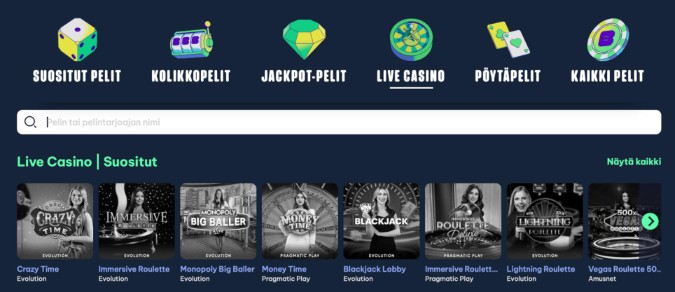 Blingi Casinon livekasino Blingi Casinon livekasino