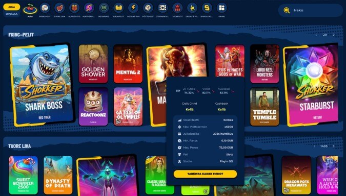 Shokker Casinon kasinopelit Shokker Casinon kasinopelit